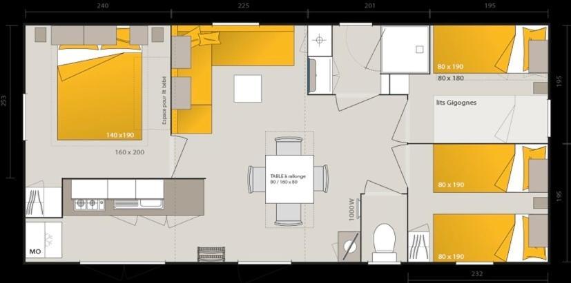 Mobil-Home Camping Club 5* Montalivet Vendays-Montalivet Exterior photo